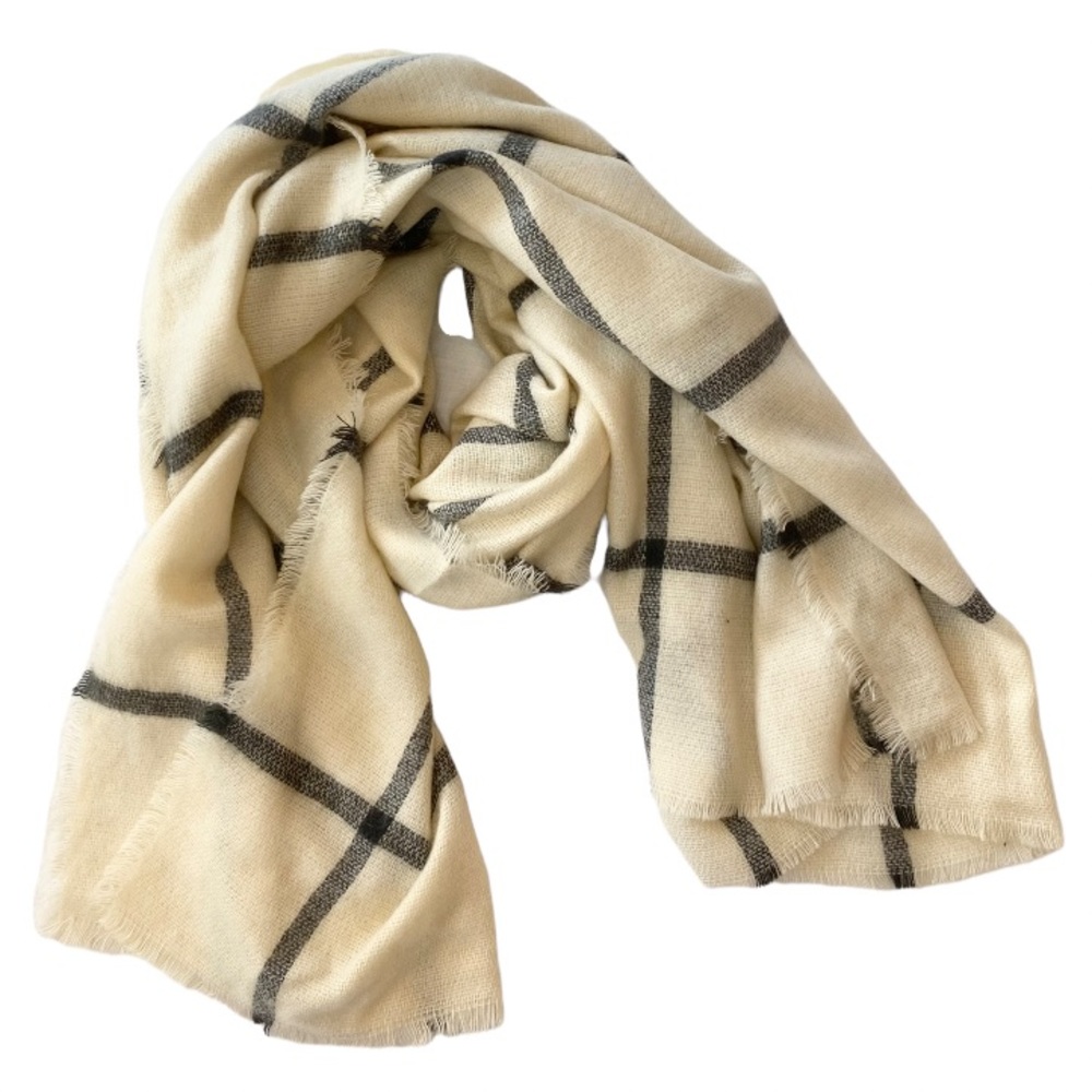 H&M Large Cozy Plaid Scarf